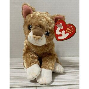TY Beanie Baby - MATTIE the Cat Kitten Tabby With Tag